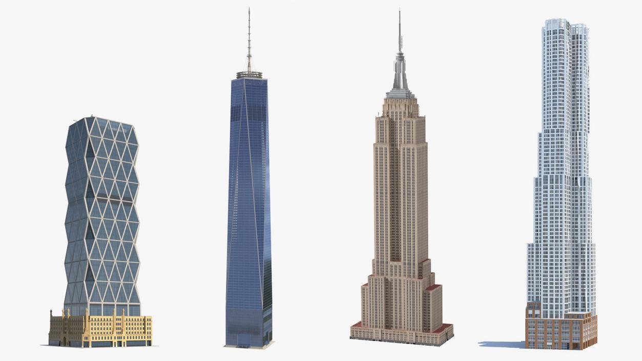 3D New York Skyscrapers Collection 2 model