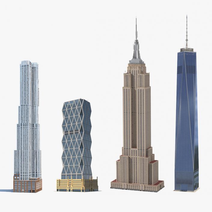 3D New York Skyscrapers Collection 2 model