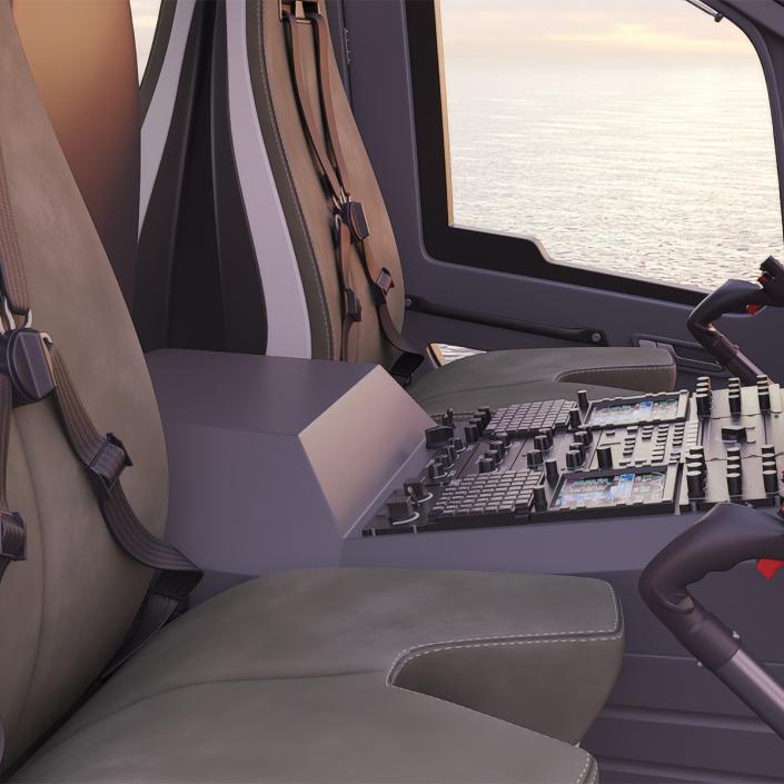 Medium Utility Helicopter Interior 3D model