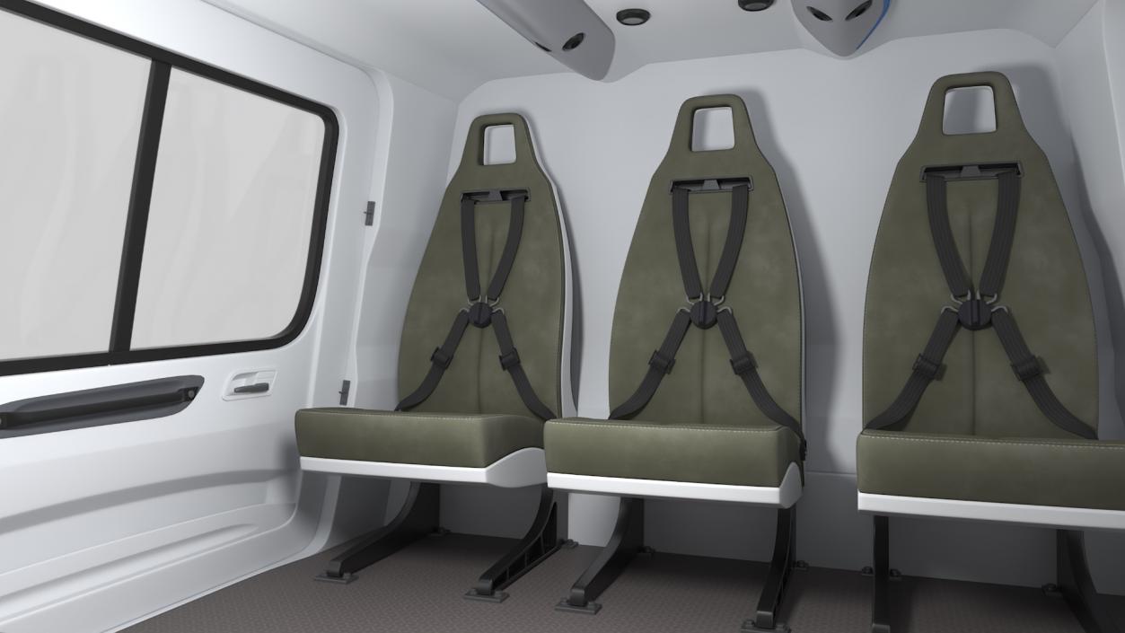 Medium Utility Helicopter Interior 3D model