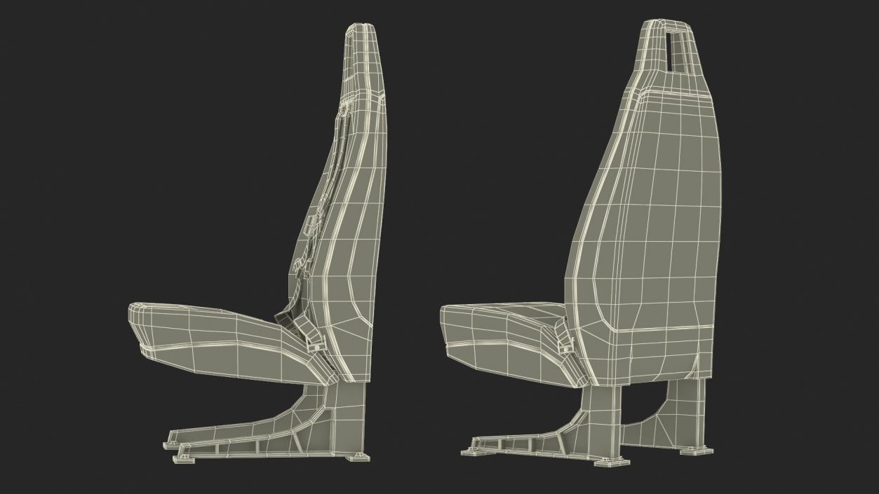 Medium Utility Helicopter Interior 3D model