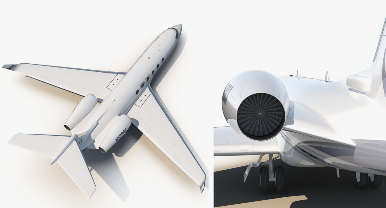 3D Rigged Business Jets Collection 3 model