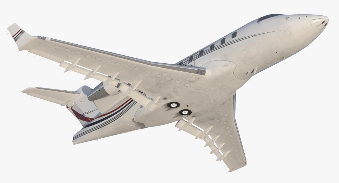 3D Rigged Business Jets Collection 3 model