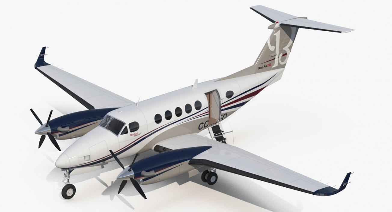 3D Rigged Business Jets Collection 3 model