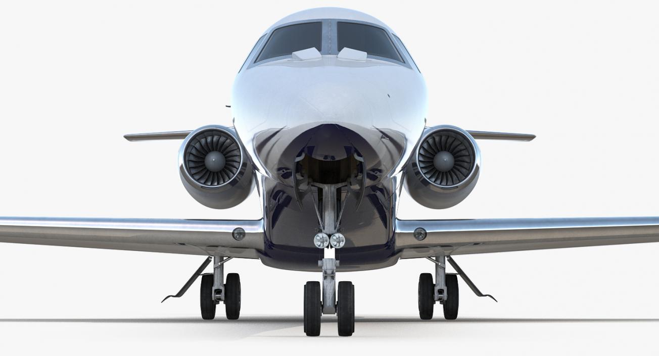 3D Rigged Business Jets Collection 3 model