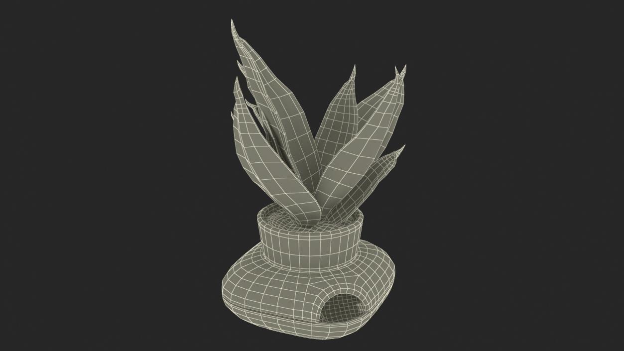 3D model Sagaform Single Herb Pot White