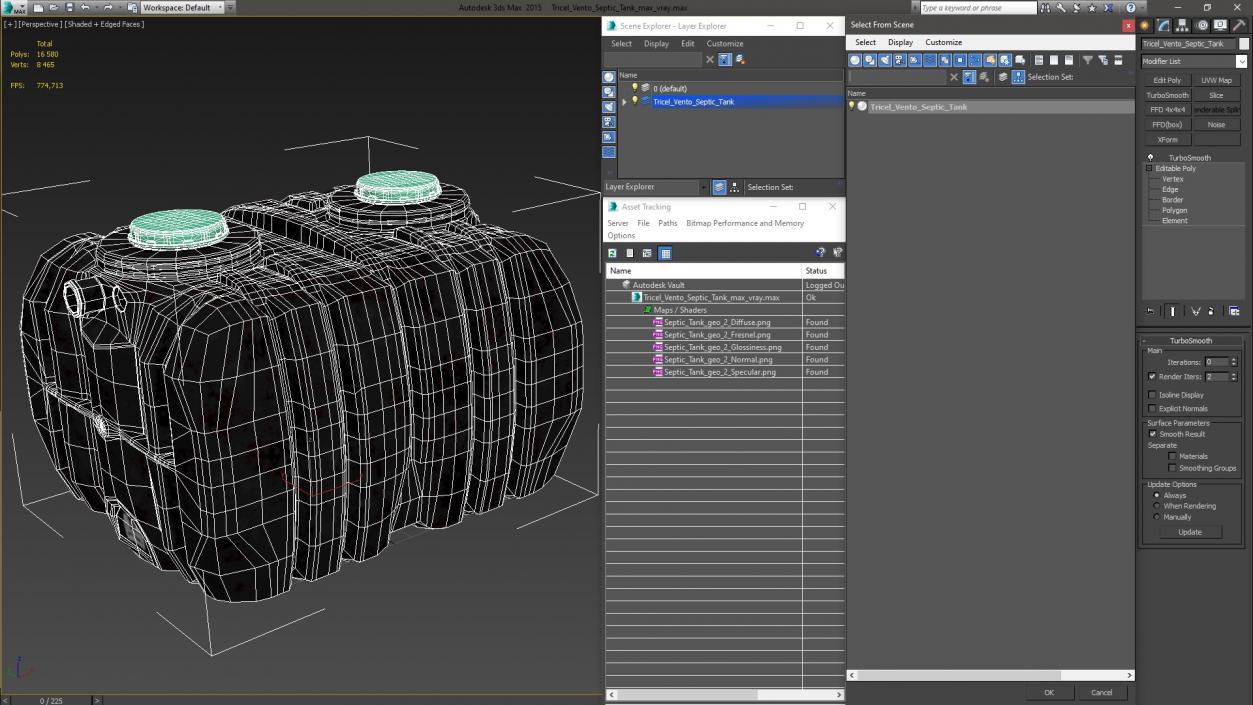 Tricel Vento Septic Tank 3D model