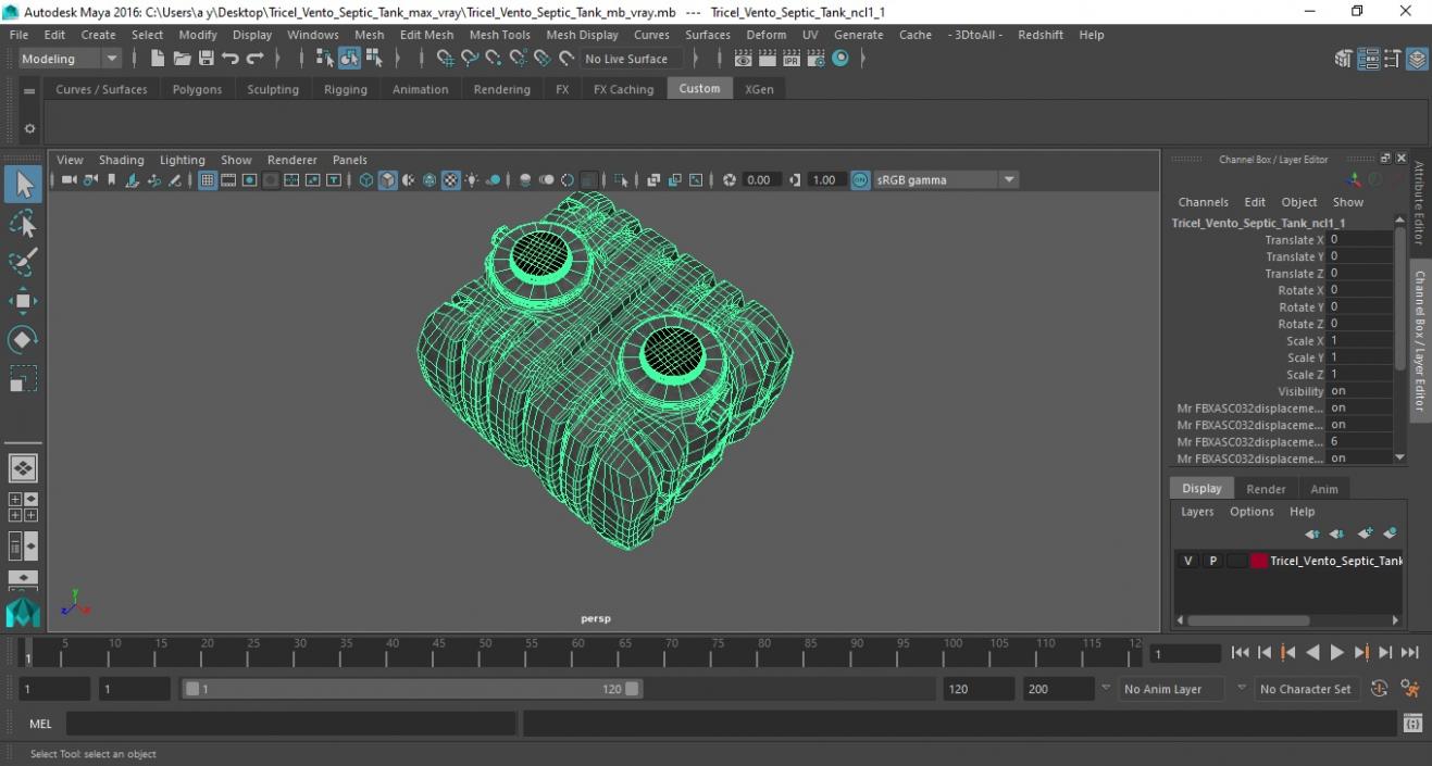 Tricel Vento Septic Tank 3D model