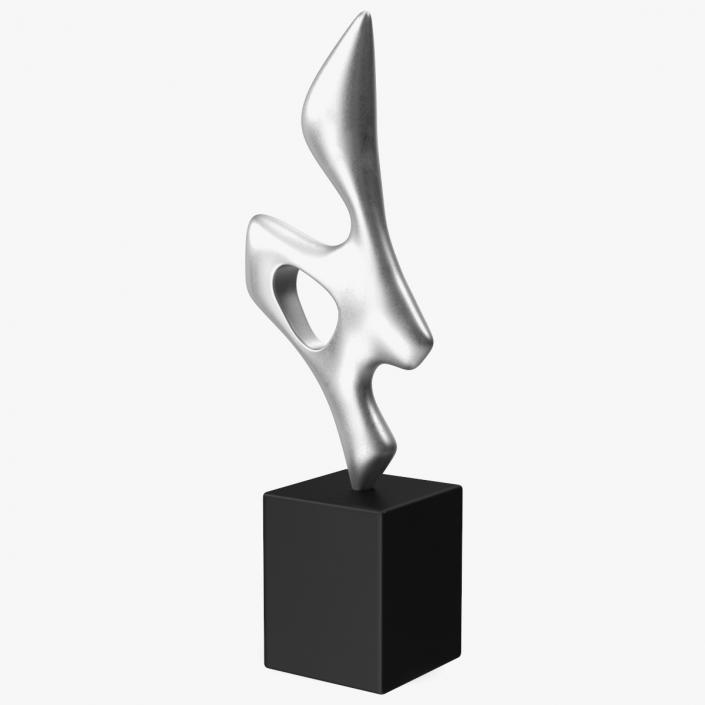 Home Decor Sculpture Silver 3D