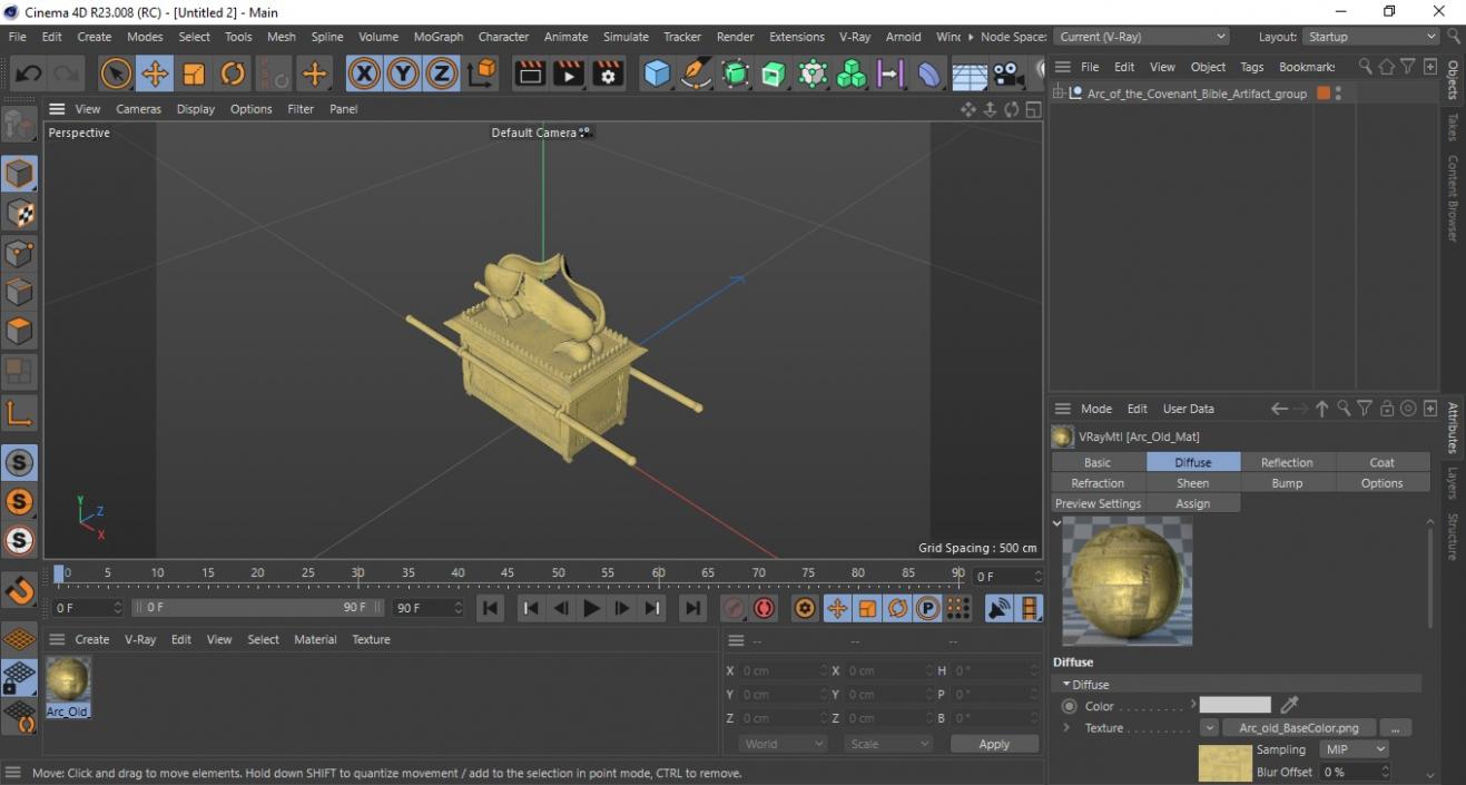Arc of the Covenant Bible Artifact 3D model