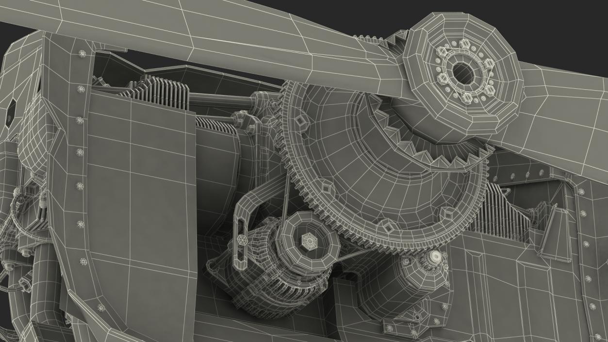 3D model Aero Engine Lycoming O 320 Old