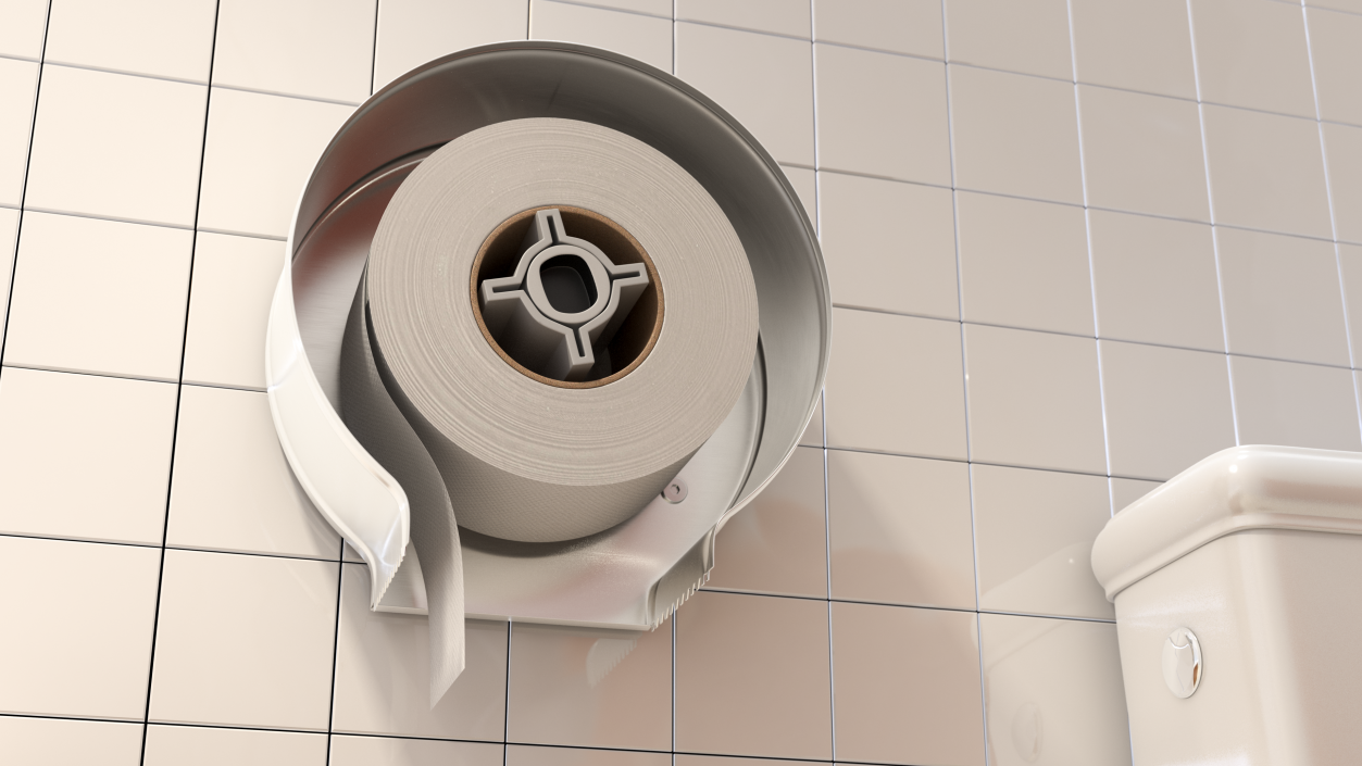 Jumbo Roll Toilet Tissue 3D model