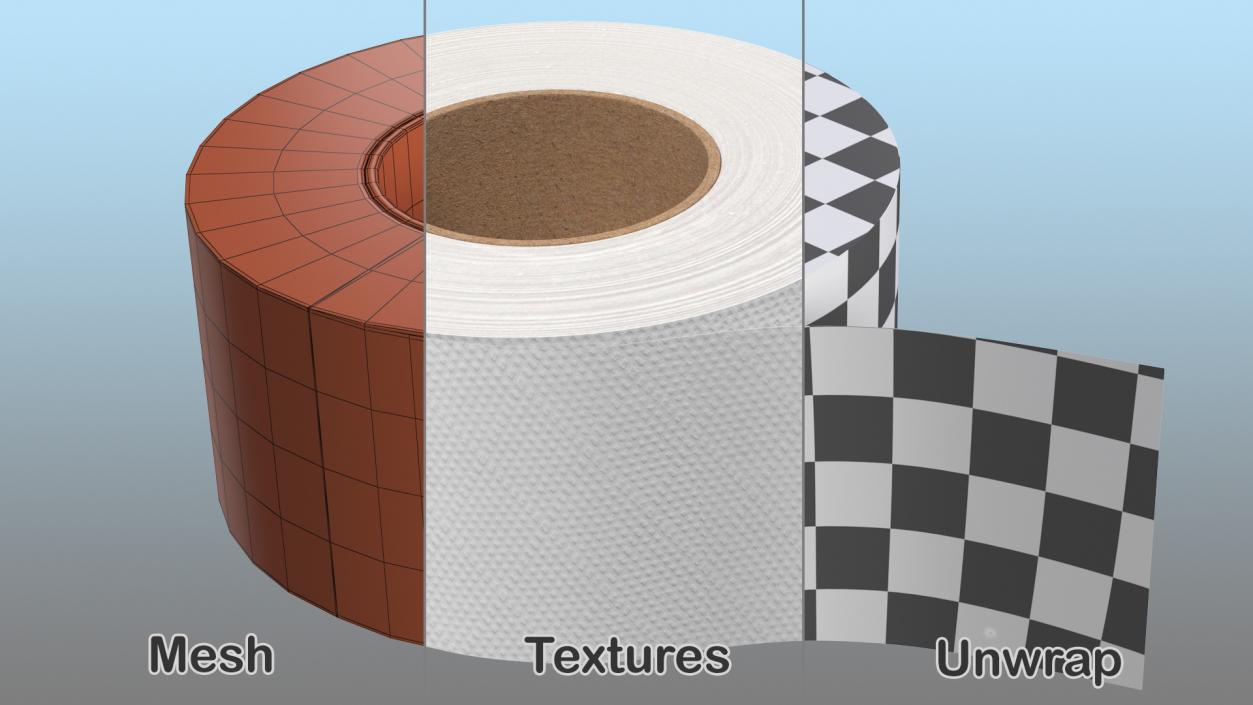 Jumbo Roll Toilet Tissue 3D model