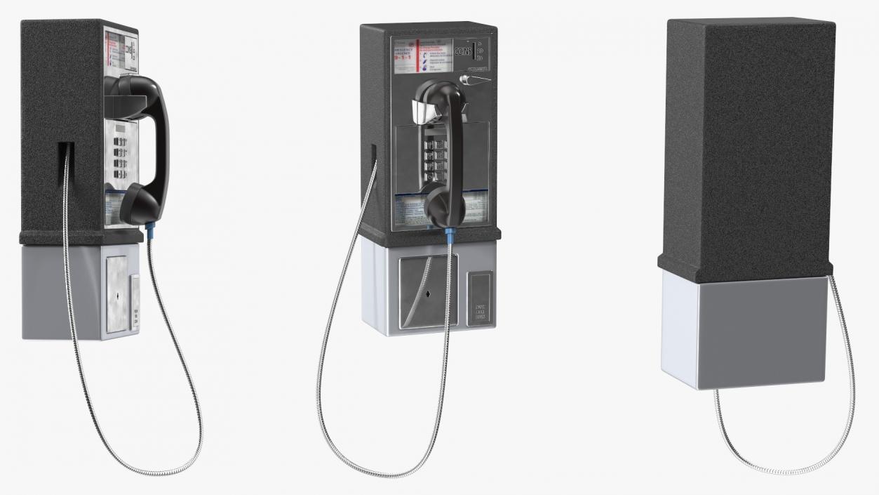 3D model Public Payphone