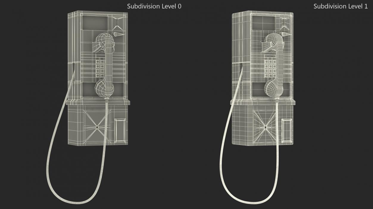 3D model Public Payphone