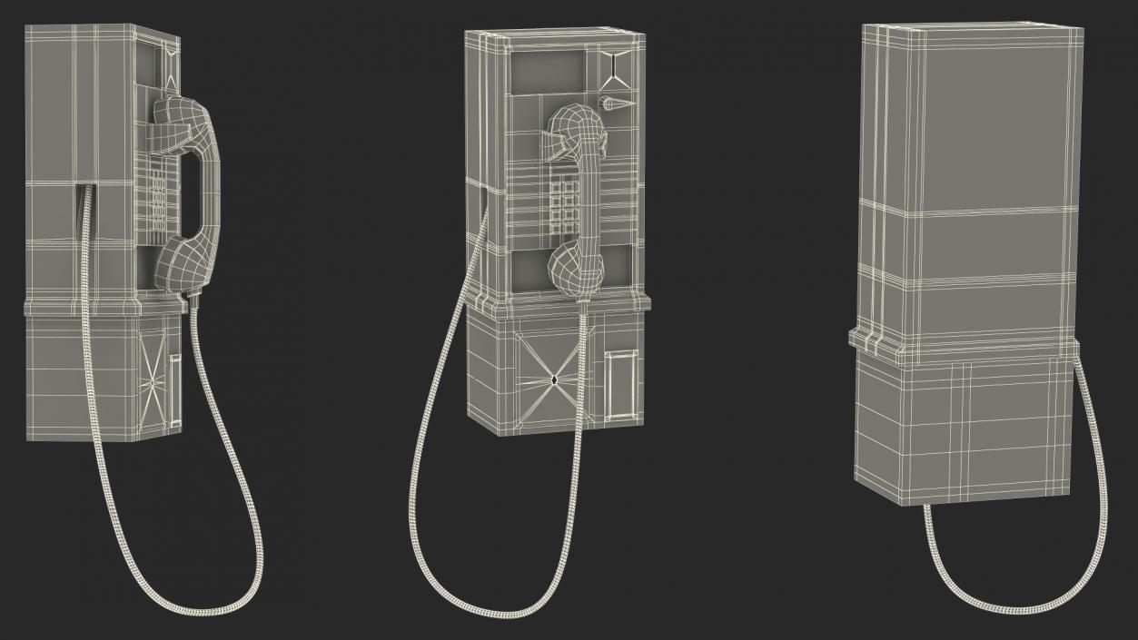 3D model Public Payphone