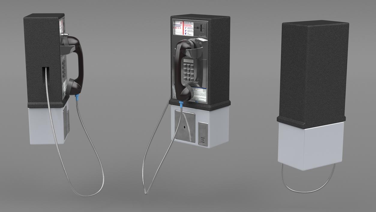 3D model Public Payphone