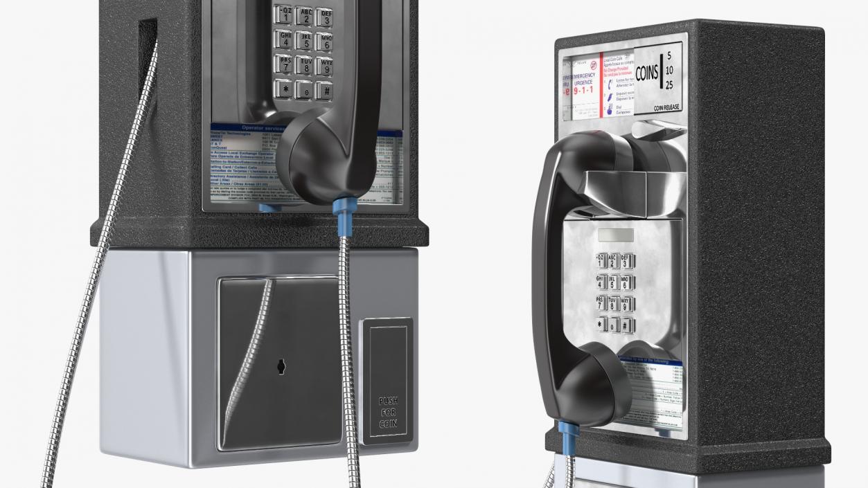 3D model Public Payphone