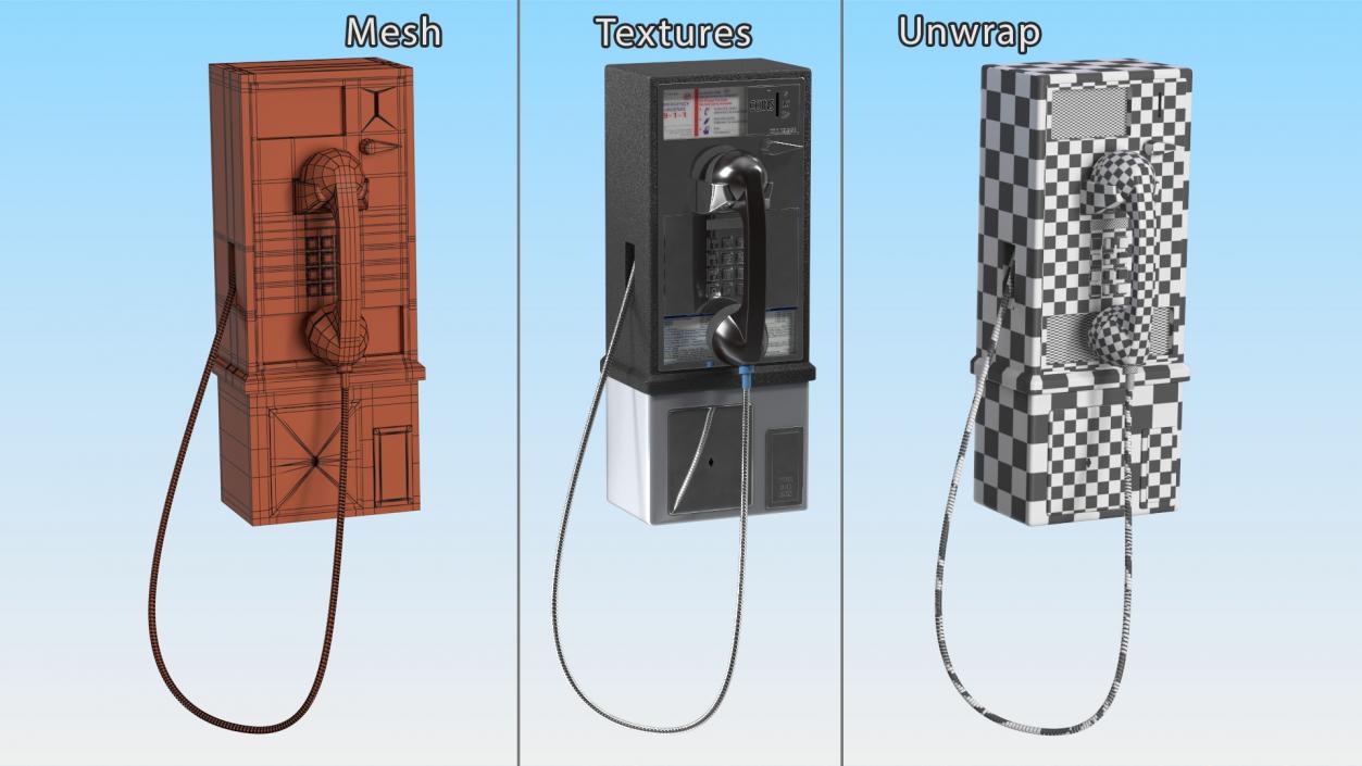 3D model Public Payphone