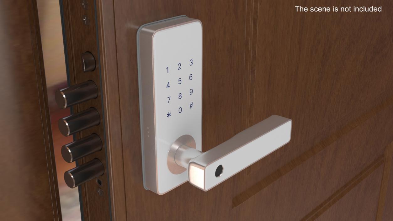 Fingerprint Smart Door Lock 3D