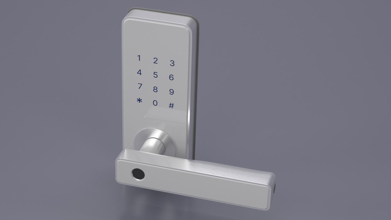 Fingerprint Smart Door Lock 3D