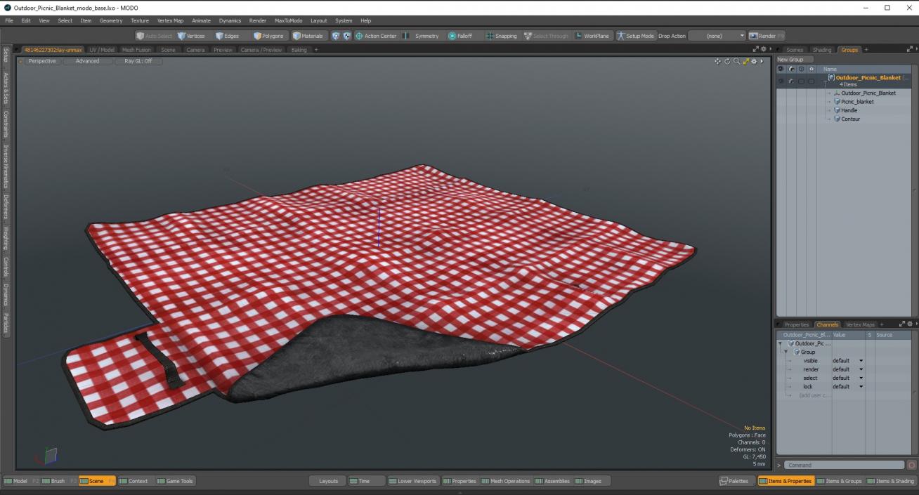 Outdoor Picnic Blanket 3D