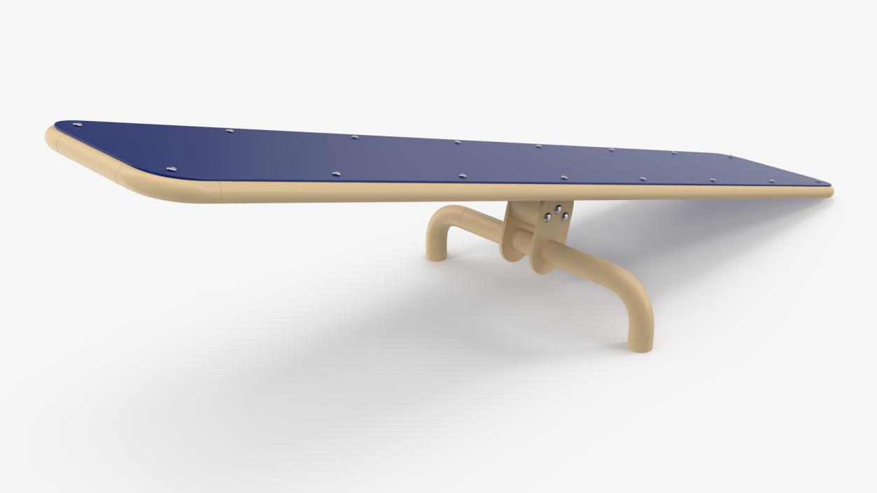 3D Teeter Totter for Dog Park Blue