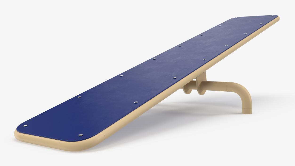 3D Teeter Totter for Dog Park Blue