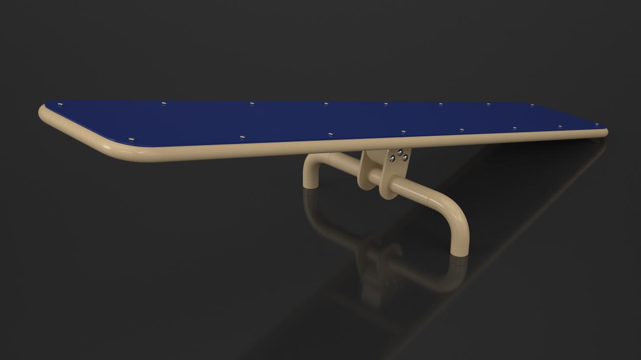 3D Teeter Totter for Dog Park Blue