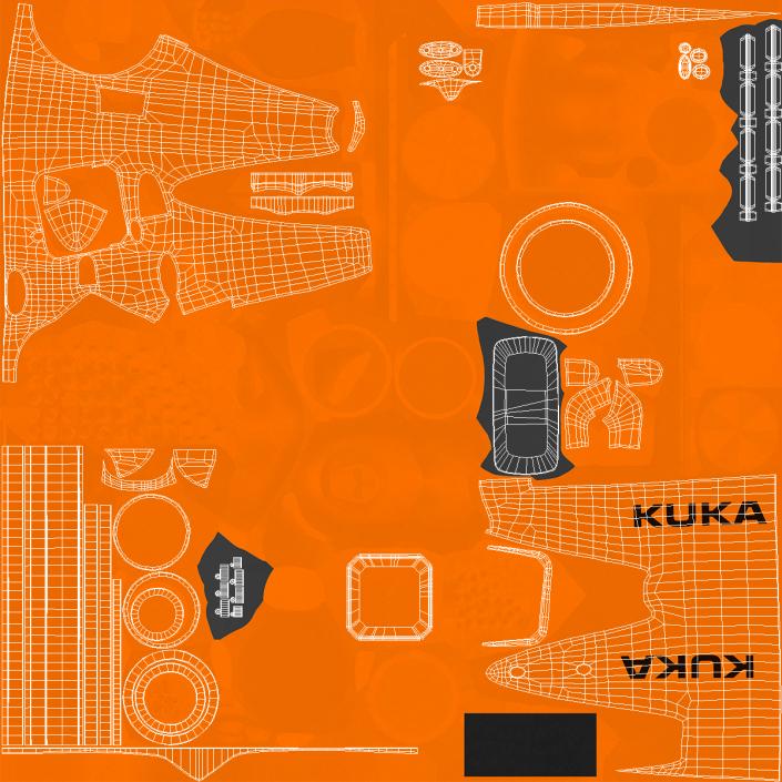 3D Kuka KR 210 R3100 Ultra model