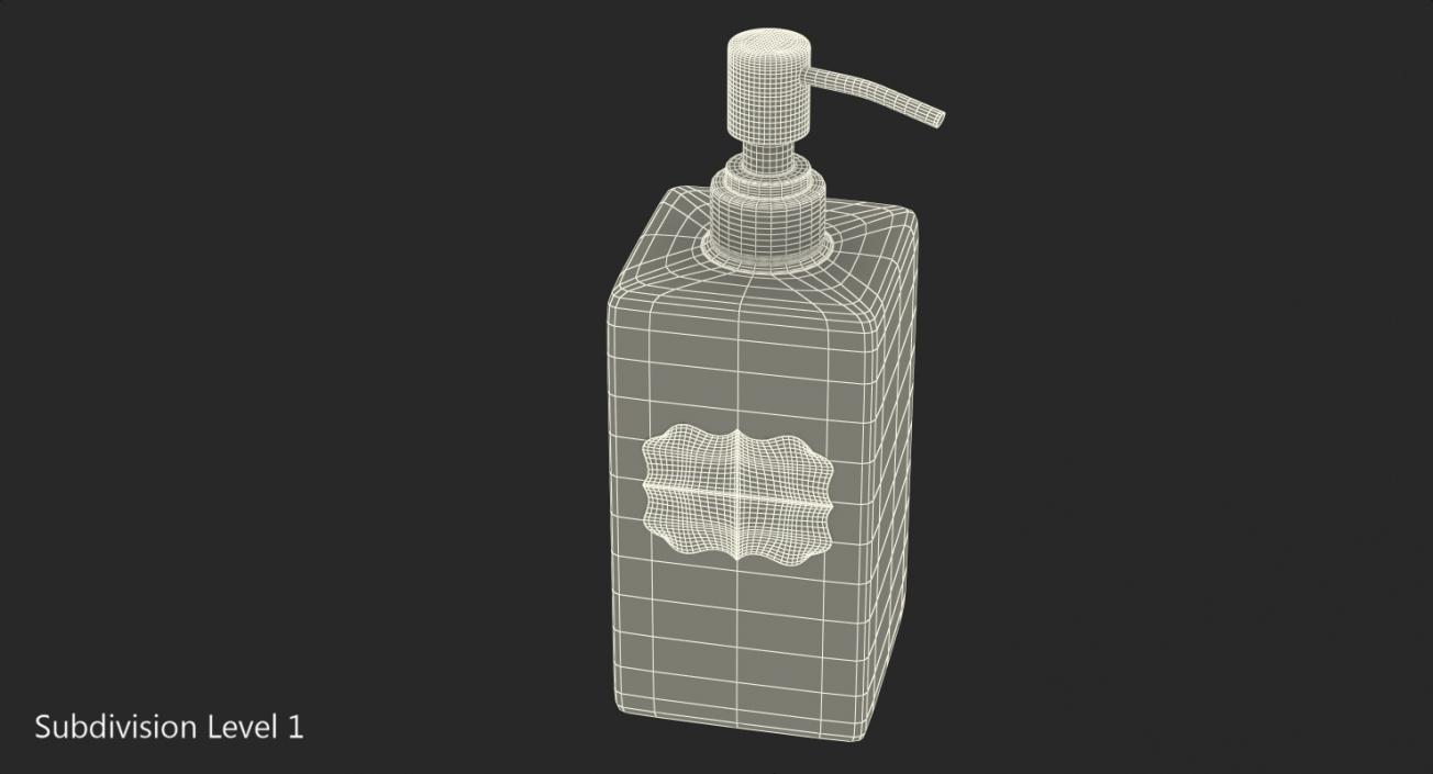 Dispenser Shampoo Rectangle 3D