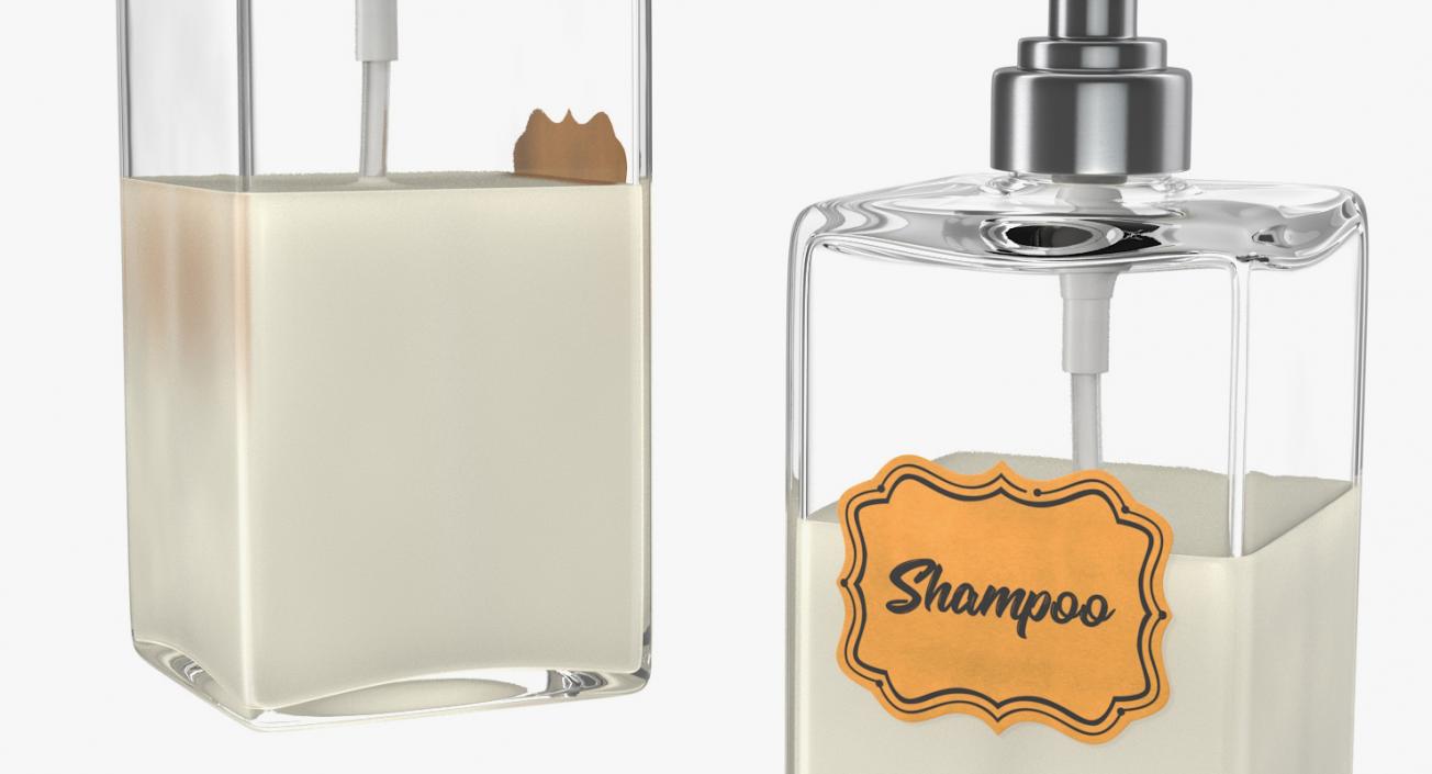 Dispenser Shampoo Rectangle 3D