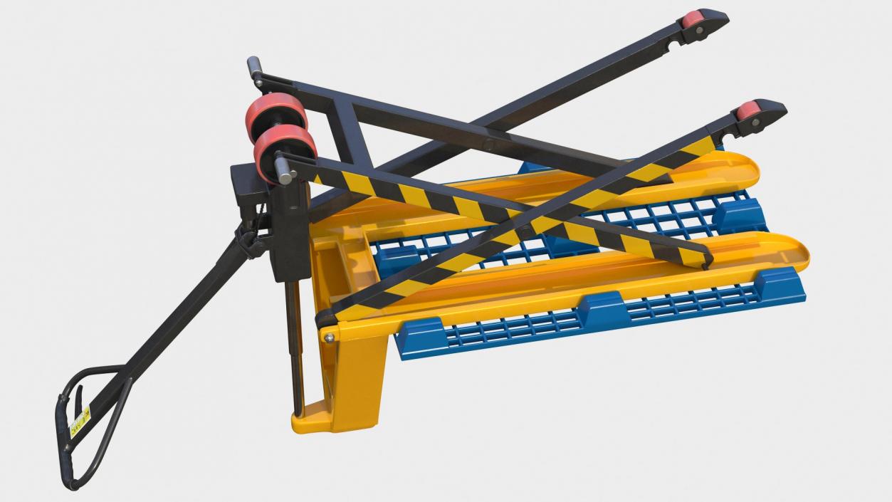 3D Scissor Pallet Truck with Plastic Tray model