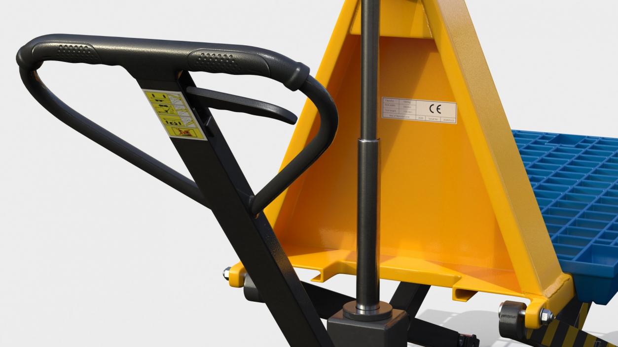 3D Scissor Pallet Truck with Plastic Tray model