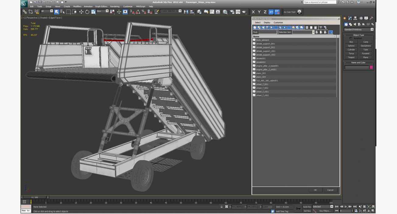 3D model Passenger Steps