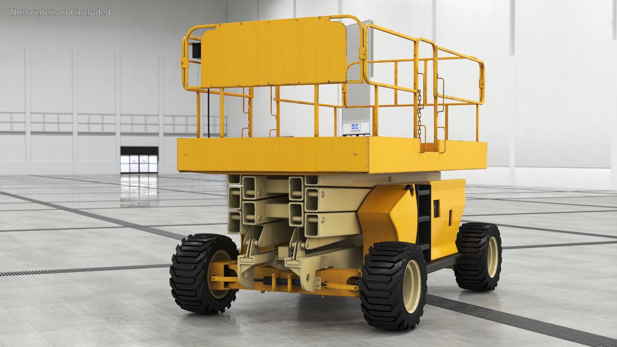 Industrial Heavy Duty Scissor Lift 3D model