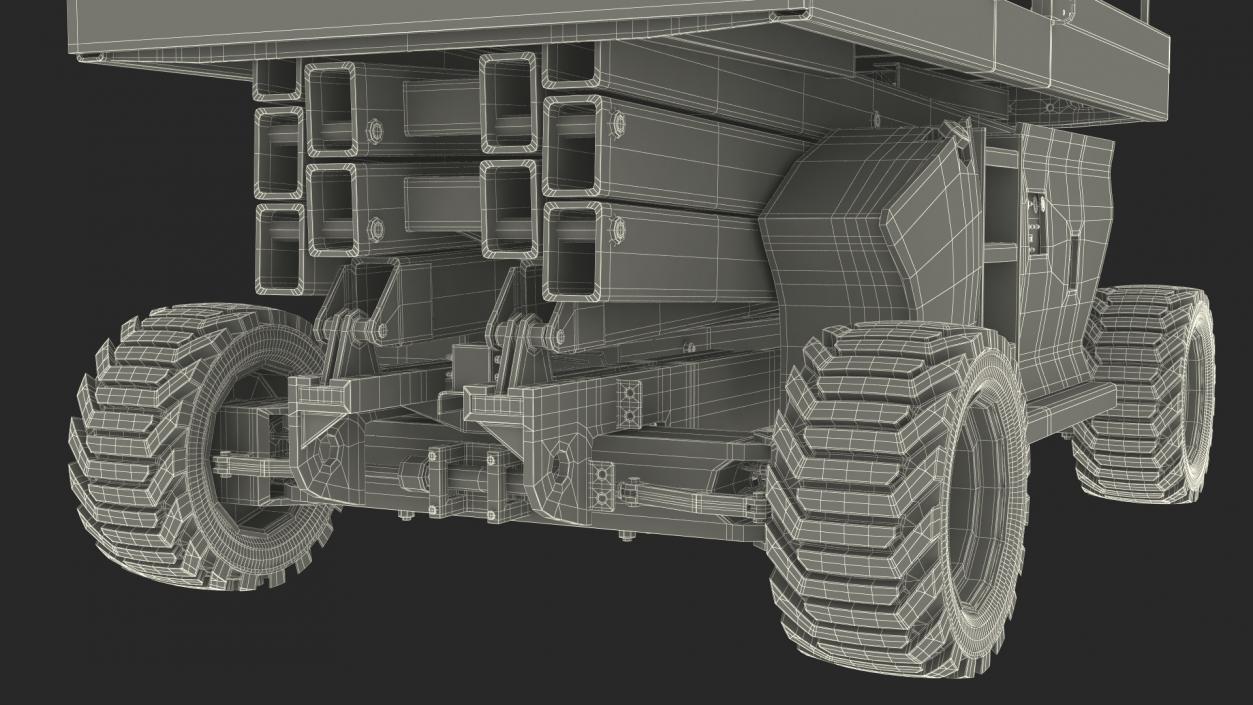 Industrial Heavy Duty Scissor Lift 3D model