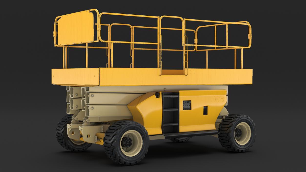 Industrial Heavy Duty Scissor Lift 3D model