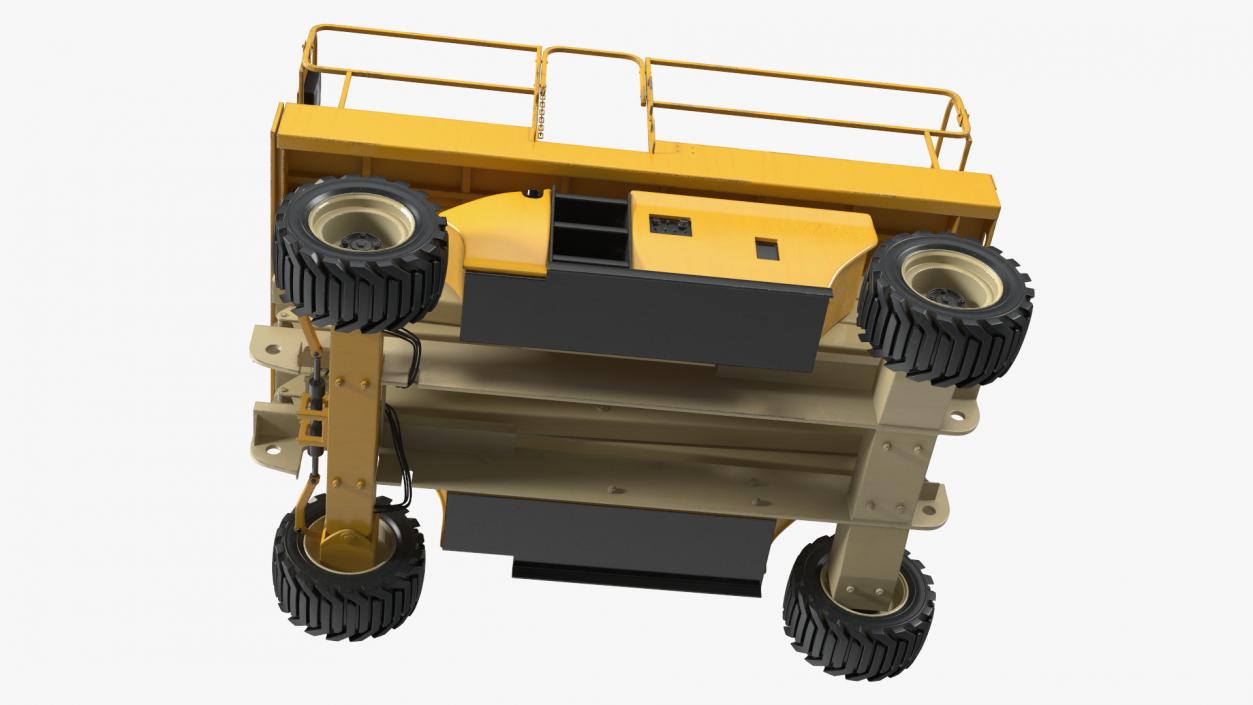 Industrial Heavy Duty Scissor Lift 3D model