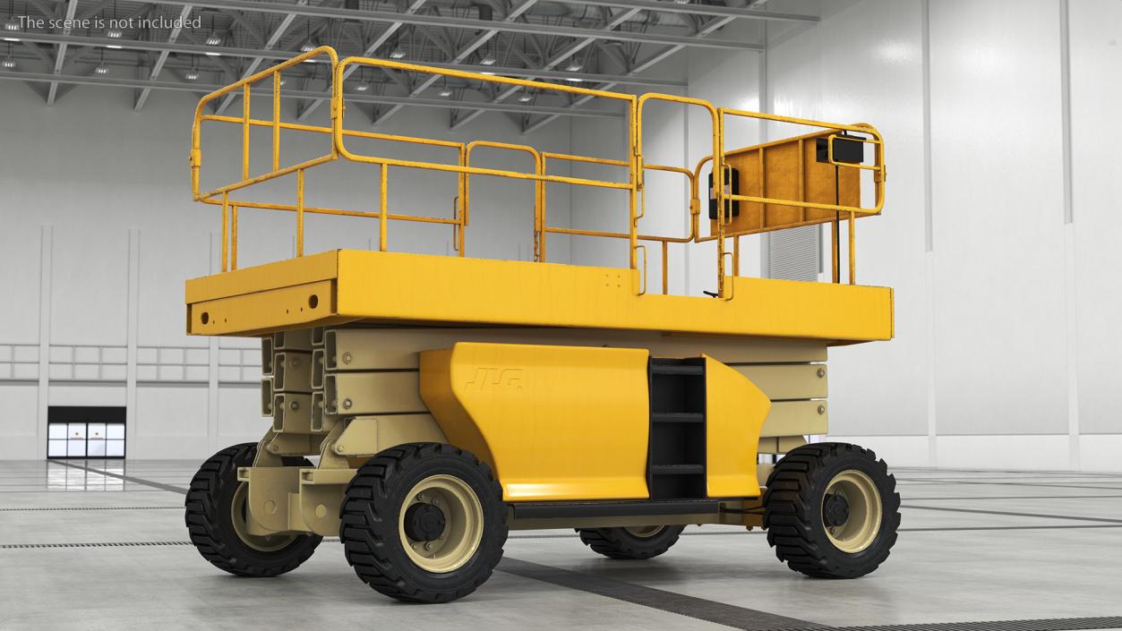 Industrial Heavy Duty Scissor Lift 3D model