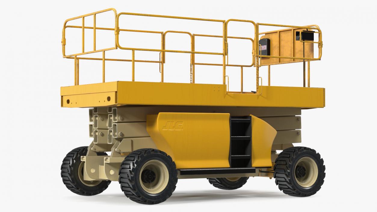 Industrial Heavy Duty Scissor Lift 3D model