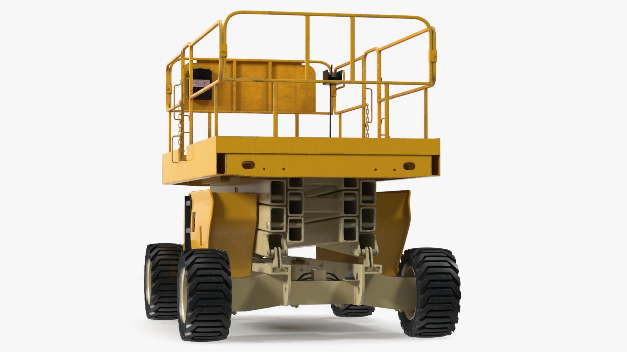 Industrial Heavy Duty Scissor Lift 3D model