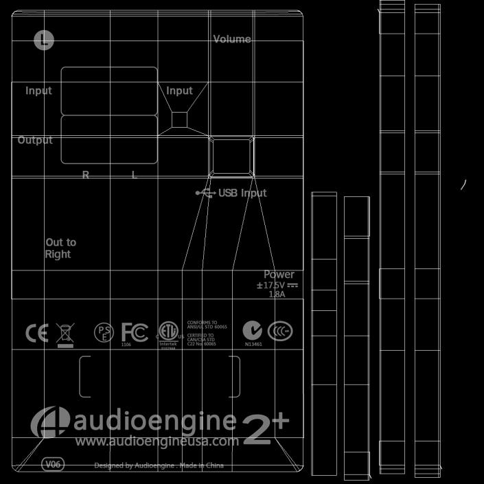 3D Multimedia Speakers Audioengine A2 2