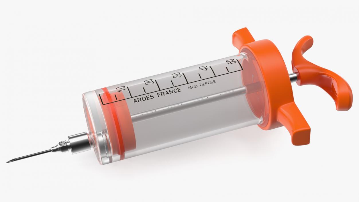 Veterinary Vaccine Syringe ARDES 50ml 3D