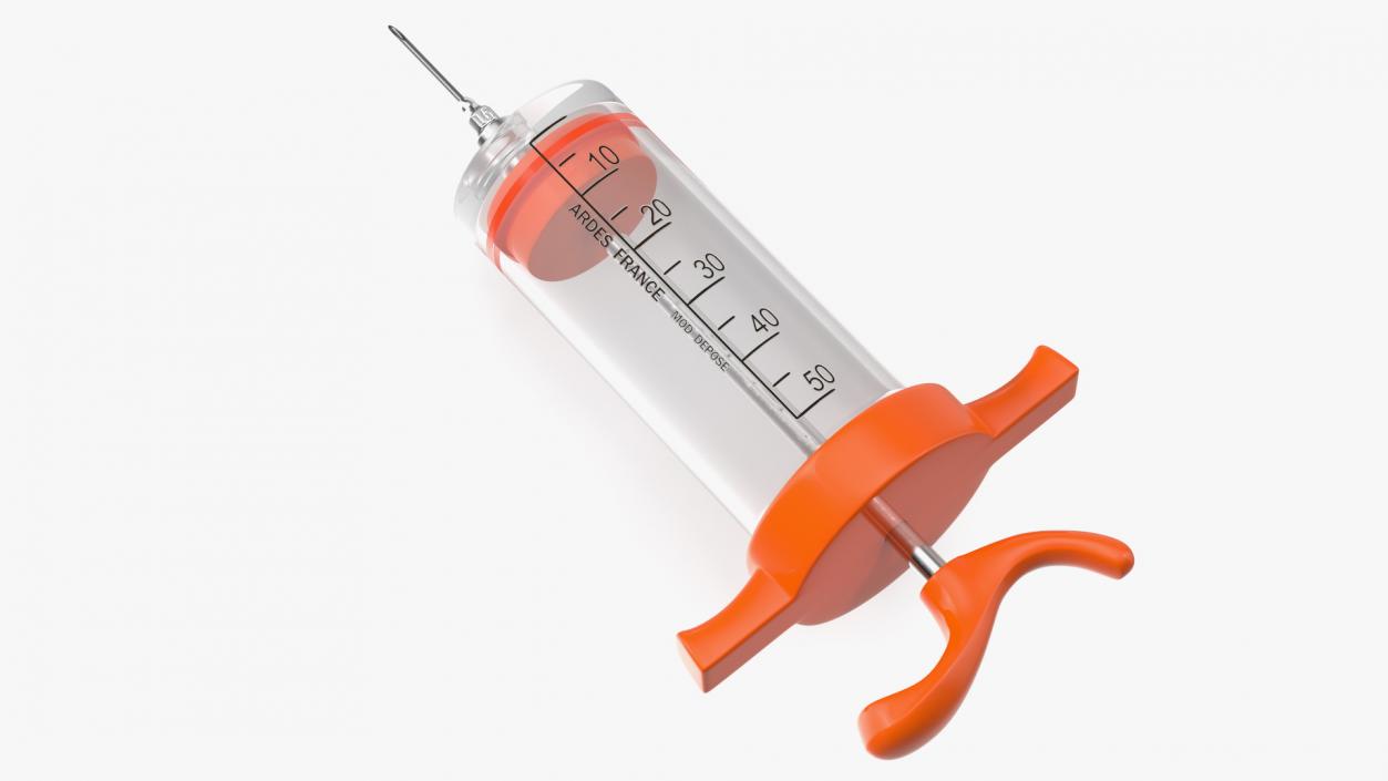 Veterinary Vaccine Syringe ARDES 50ml 3D