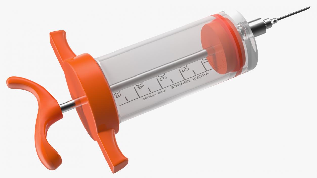 Veterinary Vaccine Syringe ARDES 50ml 3D