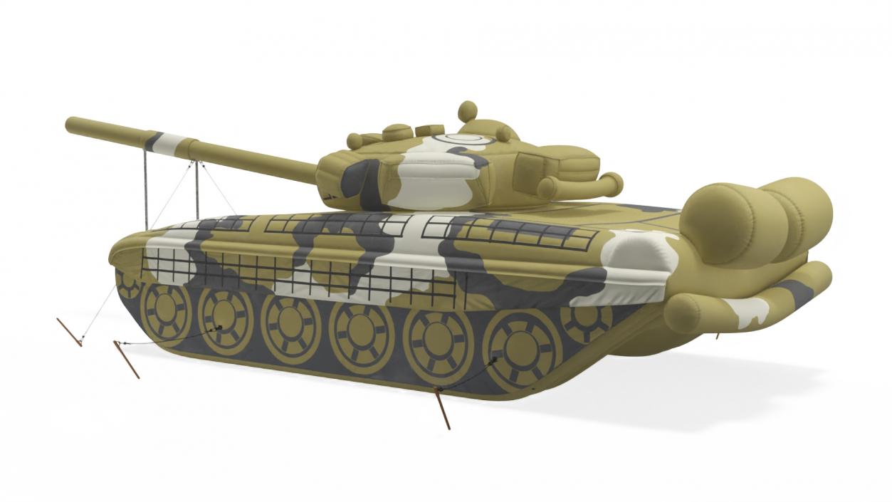 3D model Military Dummy Inflatable Tank