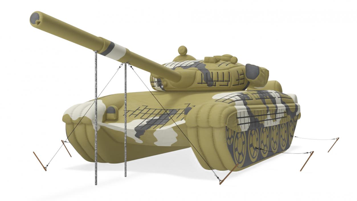 3D model Military Dummy Inflatable Tank