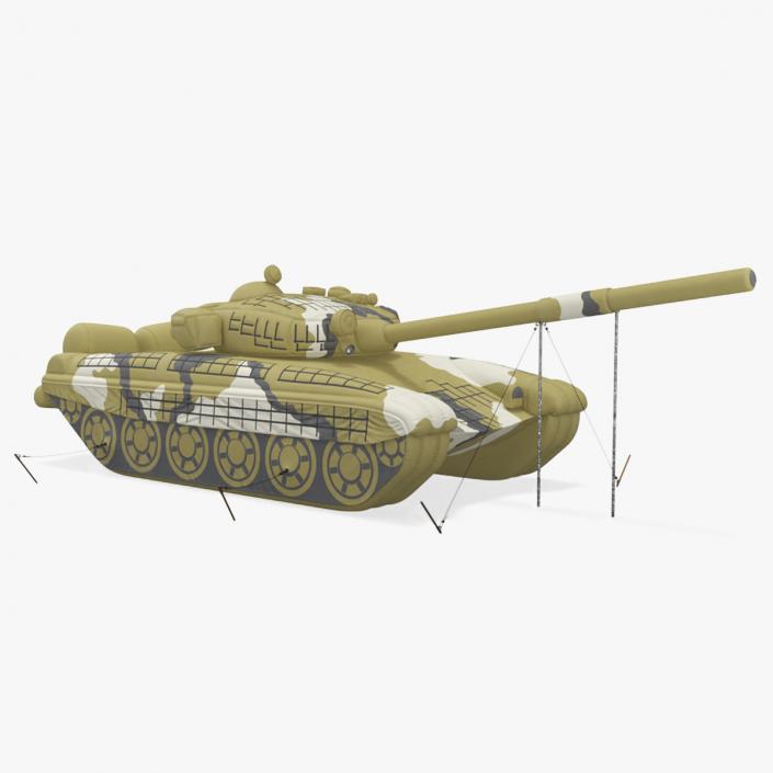 3D model Military Dummy Inflatable Tank