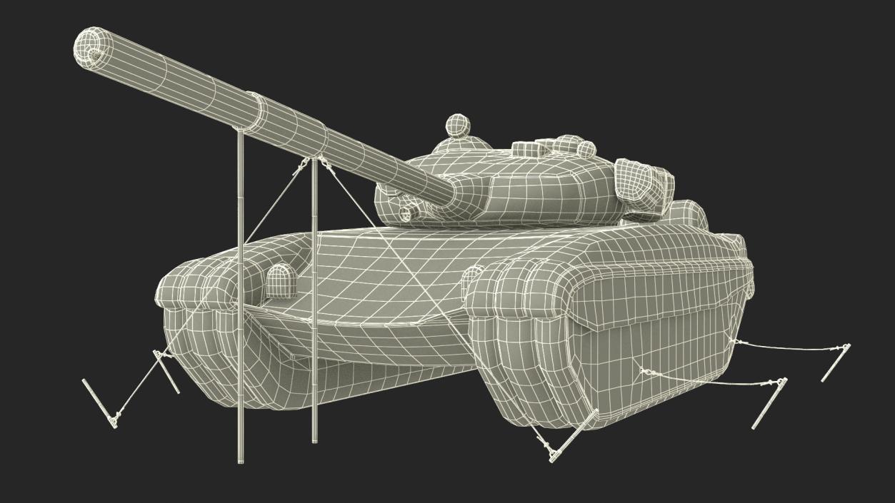 3D model Military Dummy Inflatable Tank